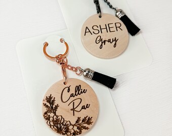 Personalized Bag Tag, Custom Diaper Bag Tag, Basket Tag, Keychain for Kids, Name Keychain, Personalized Kids Backpack Name Tags, Luggage Tag