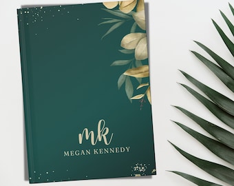 Personalized Journal, Notebook Journal Lined Notebook, Personalized Gift, Password Keeper, Floral Hardcover Journal, Bulk Gift for coworkers