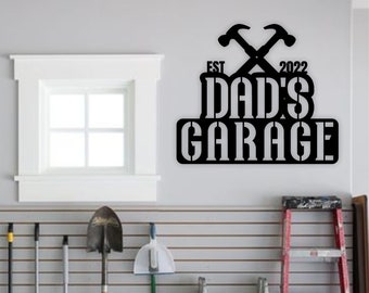 Personalized Garage Sign, Metal Sign for Garage, Custom Garage Sign, Dad's Garage, Garage Sign Personalized,Garage Decor,Mens Garage Sign