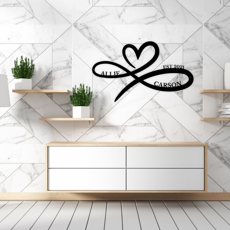 Nfinity Cheer Sign Custom Infinity Metal Sign, Infinity Name Sign, Personalized Infinity ...