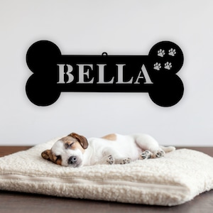Custom Dog Name Sign, Personalized Dog Bone, Custom Dog Bones, Custom Metal Dog Bones, Personalized Metal dog Bones, Dog House Signs
