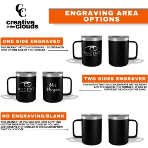 Personalized 20oz Engraved Tumbler, Custom Name Travel Mug, Stainless Steel Cups, Insulated Bridesmaid Tumbler, Tumbler with Lid, Engraved image 10