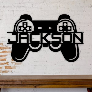 Personalized Game Room Controller Metal Sign, Custom Gamer Sign, Boys Room Sign, Game Sign, Gaming Room Decor, Gift for Gamer, Gift for Boys