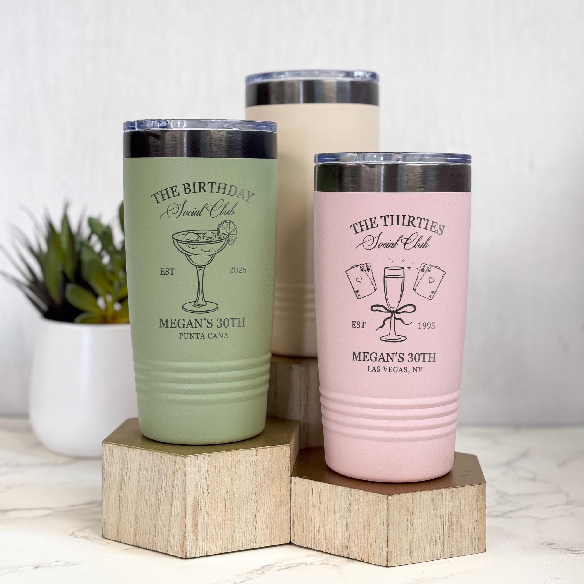 Personalized Birthday Trip Tumbler, Custom Birthday Party Favors, Girls Trip Tumblers, Bestie Birthday Gift, Girls Getaway, Birthday Tumbler