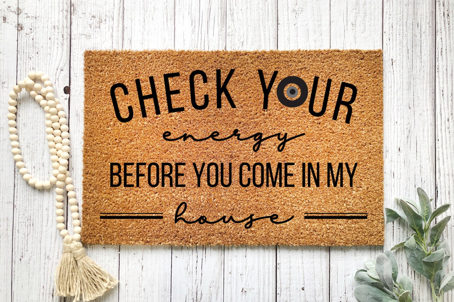 Evl Eye Doormat Check Your Energy Before You Come N My - Etsy