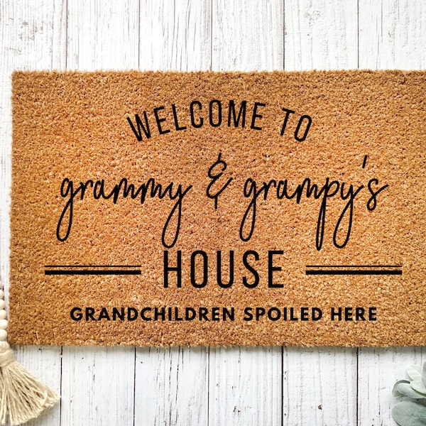 Grandparents Doormat Etsy
