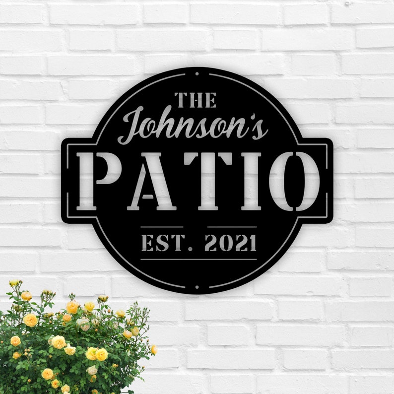 Personalized Family Name Patio Metal Sign Welcome to the - Etsy