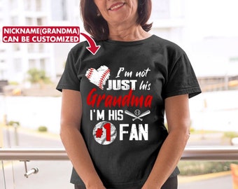 Grandma T-shirt Gifts for Grandma Baseball Grandma T-shirt Baseball Grandmother Mother's Day Shirt for Grandma