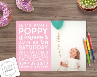 birthday invitation etsy
