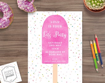 birthday invitation etsy