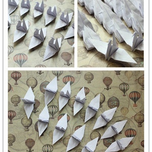 100 Pure White Origami Paper Cranes Crafts Paper Goods Pure Love 8x8cm 3&quot; Origami Crane for Wedding Home Decoration