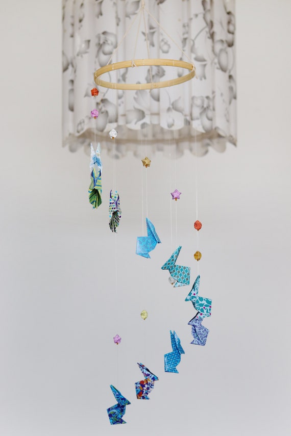 bunny rabbit cot mobile