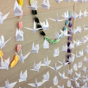 200 Cranes-10 Strings/20 Cranes Each - Handmade Origami Paper Crane Wedding Backdrop White Bird Garlands Mobile Decorations