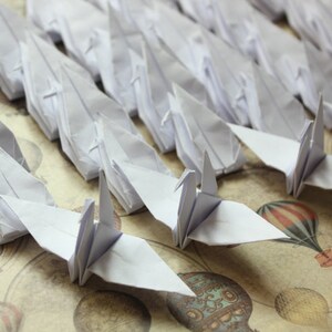 1000 Pure White Origami Paper Cranes Crafts Paper Goods Wedding Pure Love Handmade Origami Bird