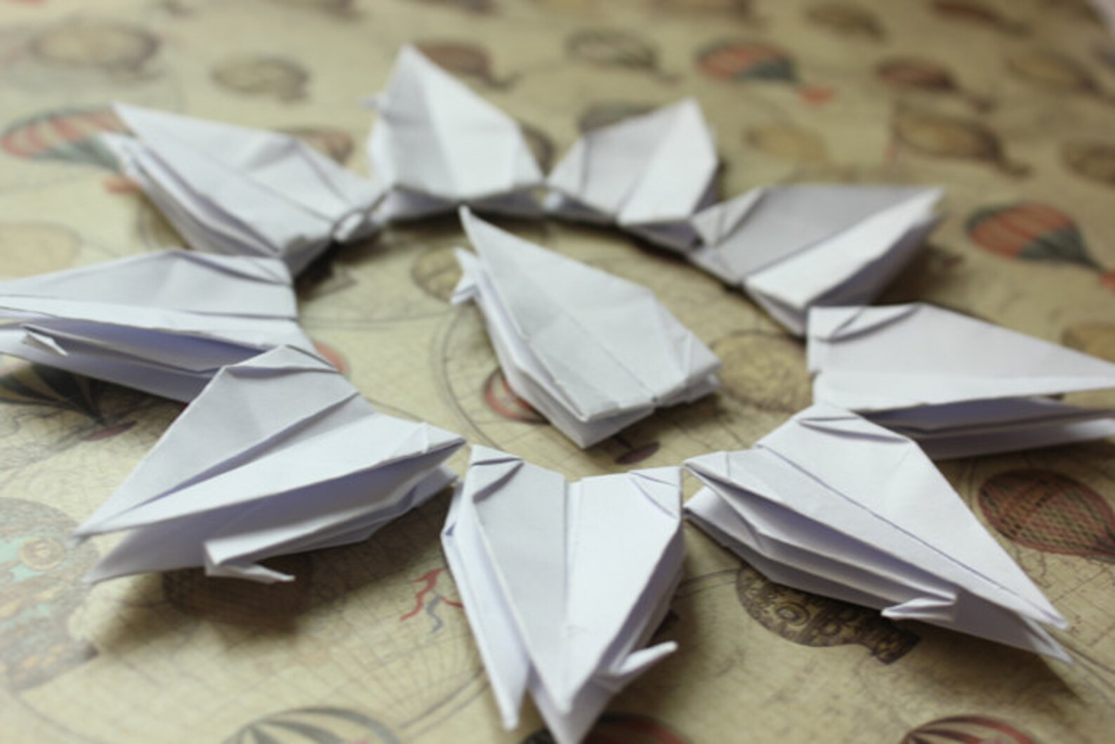 1000 Pure White Origami Paper Cranes Crafts Paper Goods Wedding Pure