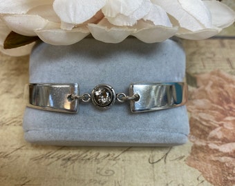 Antique silverware bracelet