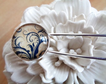 Cloth pin "Ornament" shawl pin, lapel pin, scarf pin, jewelry pin