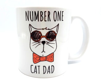 Number One Cat Dad Mug