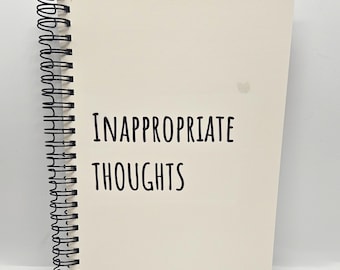 A5 ring bound funny notebook | Inappropriate Thoughts