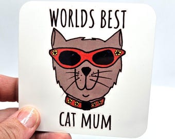 Crazy Cat Lady Cat Coaster