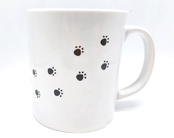 Little Paws Print Mug | matching coaster available