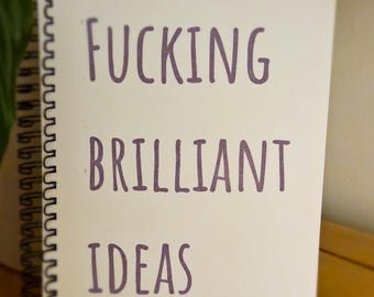 A5 ring bound funny notebook | fucking brilliant s