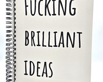 A5 ring bound funny notebook | fucking brilliant ideas