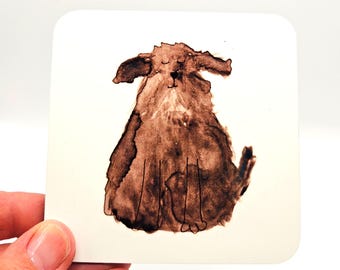 Fluffy dog Coaster