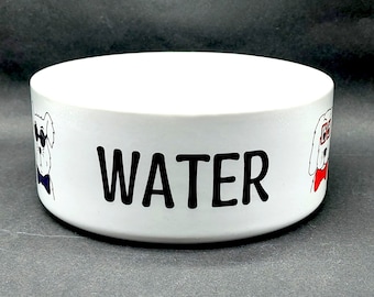 Ceramic Dog Bowl | Dog Water Bowl | Dog Food Bowl | Dog Grub Bowl | Personalised Dog Bowl