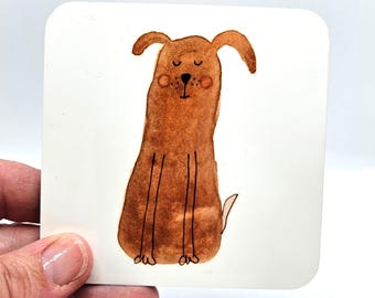 Blushing dog Coaster