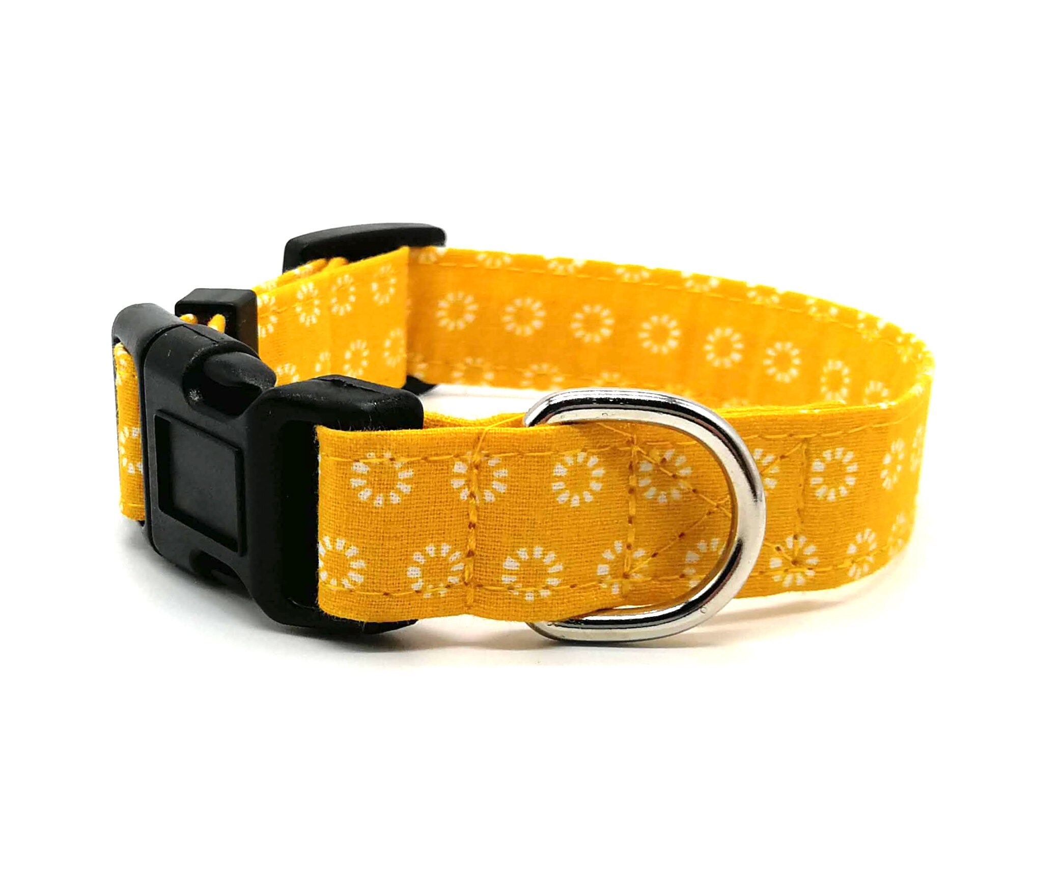 mustard yellow dog collar