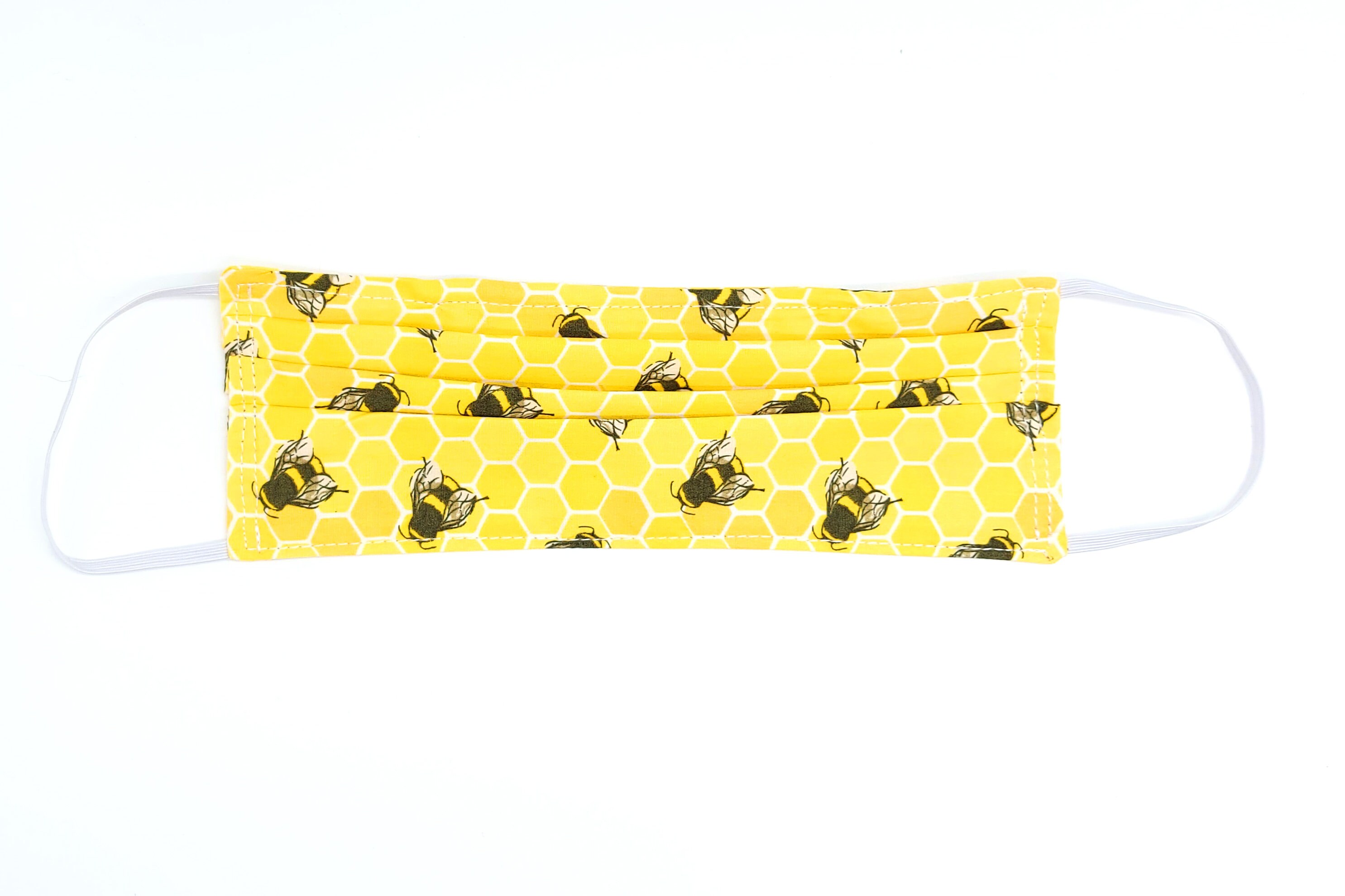 Download Face Mask Yellow Bumble Bee Print PSD Mockup Templates