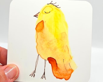 Yellow Chicken Coaster