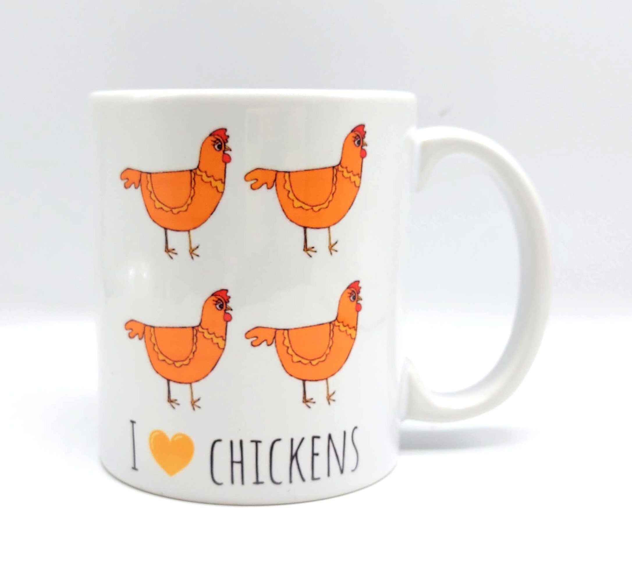 Funny Chicken Mug I Love Chickens Matching Chicken Mug and Etsy UK