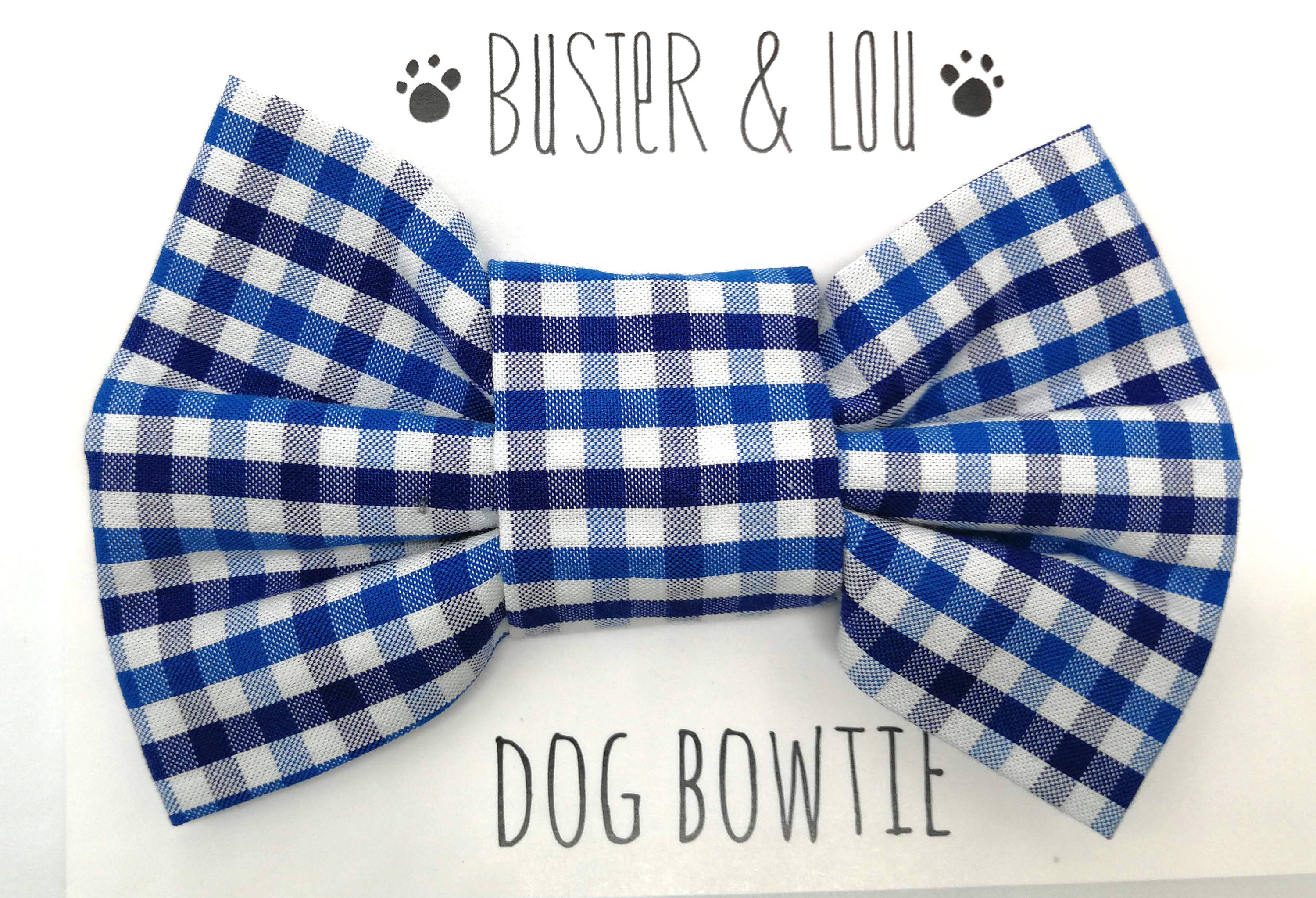 white dog bow tie