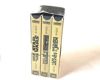 Star wars movies videotape 90's special edition, three VHS cassettes Star Wars, Empire Strikes Back, Return Of The Jedi. Hebrew subtitles.