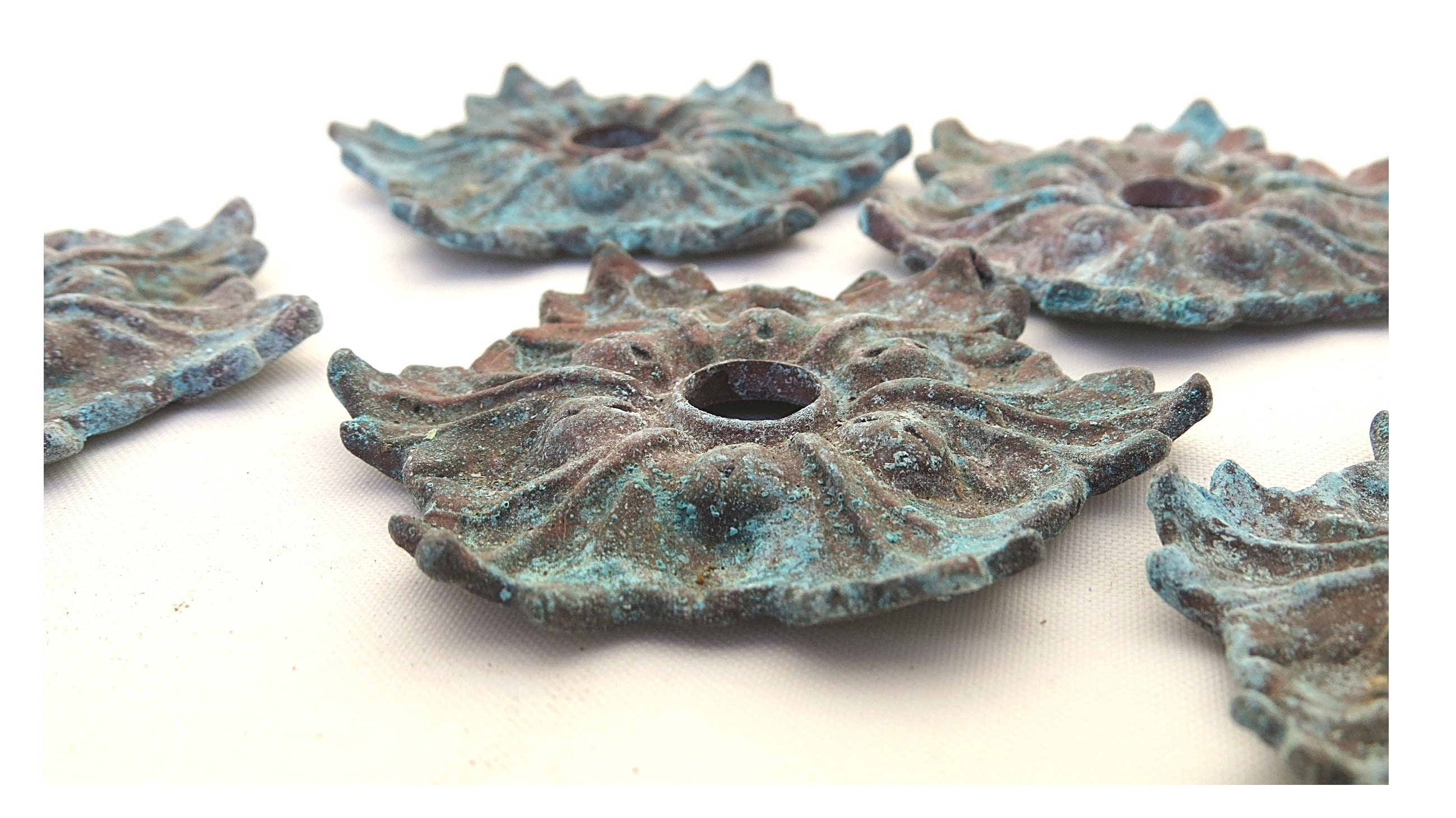 Latón vintage gran piso alto candelabro portavelas partes | Etsy