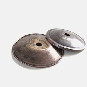 Vintage brass copper wall lamp parts, covers for wall light back plates