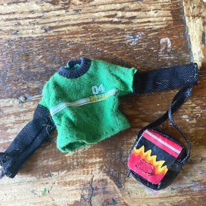 Bratz Jade accessories and Jade Style It flame bag and Funk Out Jade shirt