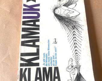 Vintage paperback caricature book by Dieter Olaf Klama , publisher Heyne Bucher Germany