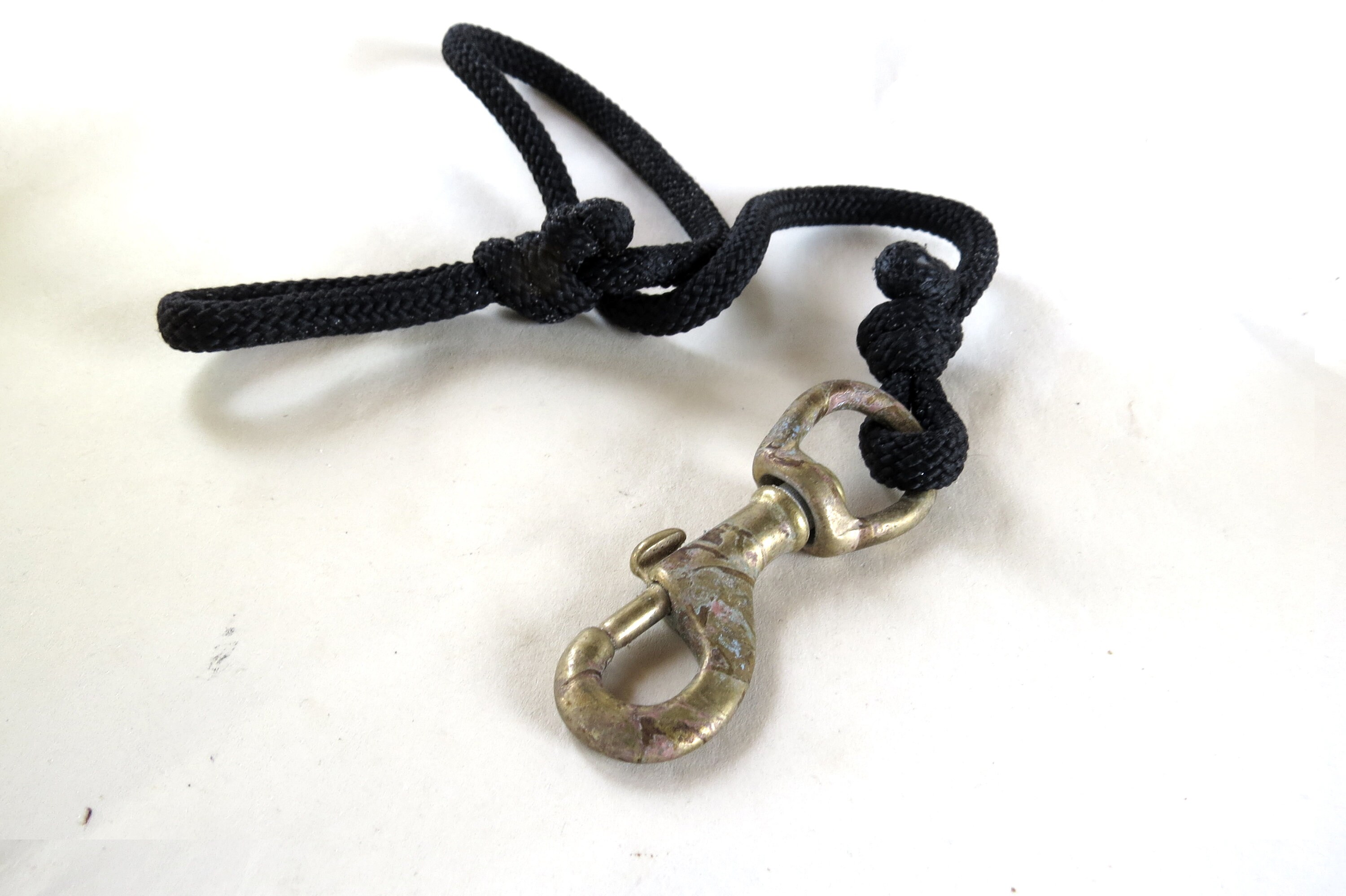 Large Unique Vintage 1980's Brass Army Navy Buoy Snap Hook With