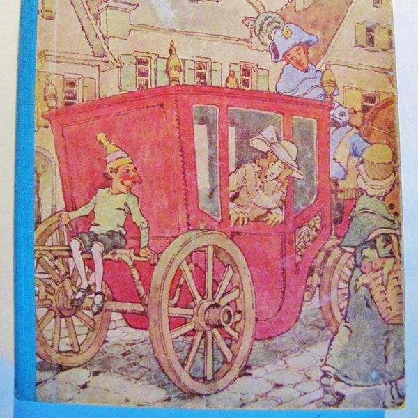 1950 KASPERLE Kinderbuch, Reise & Prüfungen, Kasperle, Holzpuppe, Ernst Kutzer Illustrator, Josephine Siebe Autorin, Deutsche Sprache