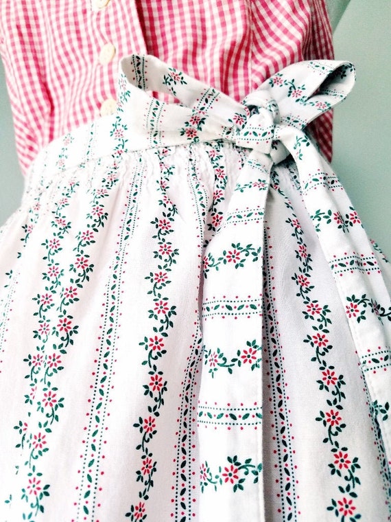Long TRACHTEN DIRNDL, Cotton, Pink Checks, Gingham