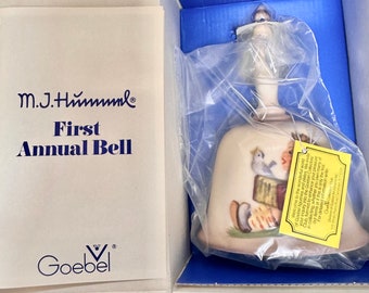 1978 M.J. Hummel Porcelain Bell, Goebel First Edition, Bas-Relief