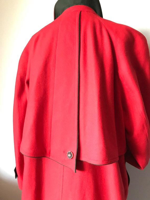 Red Cape WOOL LODEN COAT, Austrian/Bavarian Himal… - image 6