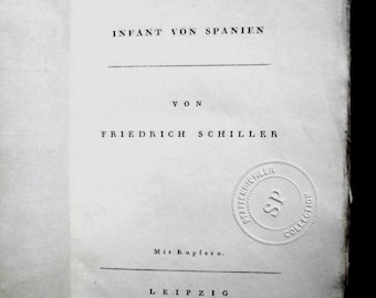 1802 Schiller Don Karlos German Drama: Copper Engravings, Antiquarian Book