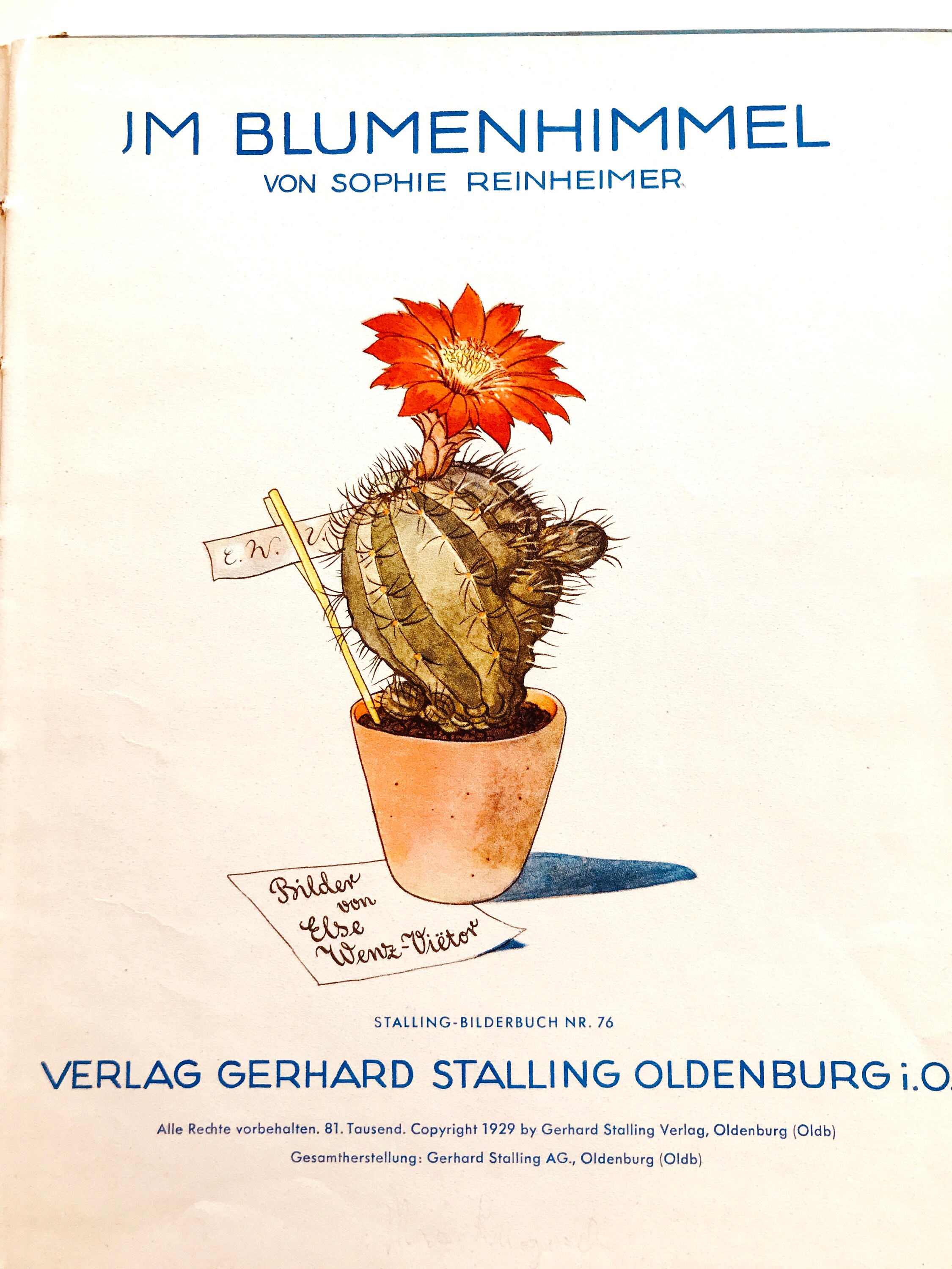 1929 German Children's Book: Else Wenz-vietor Illustrations, First Edition  - Etsy Israel