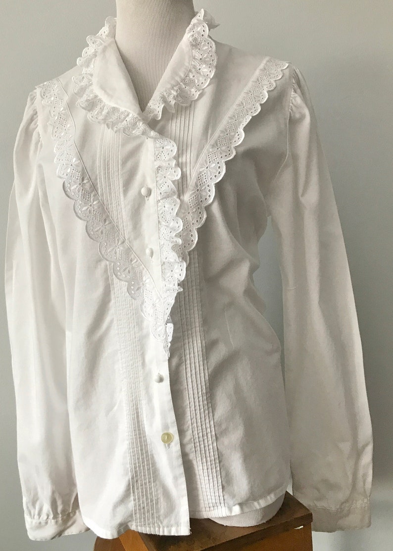 Gorgeous DIRNDL TRACHTEN Blousegossl Austria White Cotton - Etsy