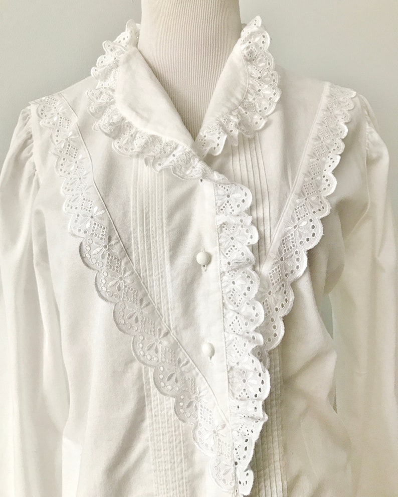 Gorgeous DIRNDL TRACHTEN Blousegossl Austria White Cotton - Etsy