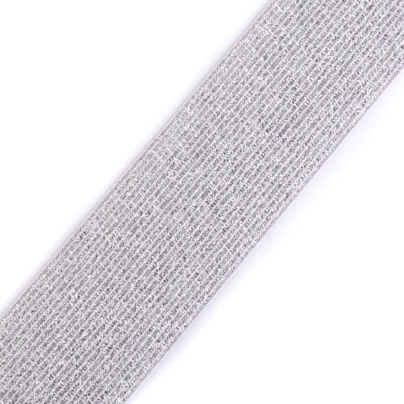 stretch elastic stunning trim sequins x 1 metre 25mm Blue 1/"